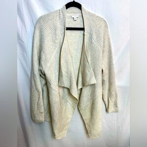 J. Jill Draped Front Textured Cadigan Size 2X